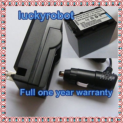 NP FV100 Battery + Charger for Sony Handycam DCR SR68/R DCR SR68E/S 