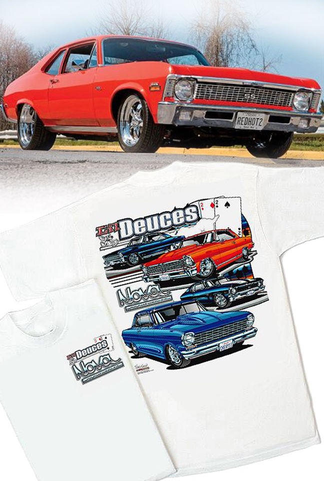 il Deuces Nova SS T Shirt Chevy II 62 63 64 65 66 67 68 69 70