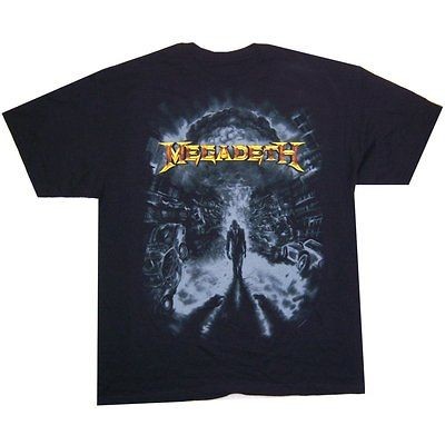 MEGADETH ATOMIC BLAST VIC IMAGE BLACK T SHIRT XL X LARGE NEW 