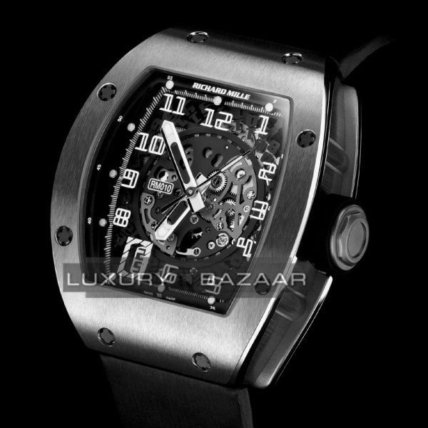 richard mille automatic skeleton rm 010 1 titanium time left