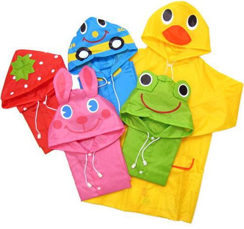   Funny Raincoat Children Cartoon Rain Coat Kids Rainwear Waterproof