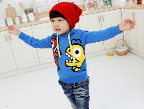 2012 FASHION BOYS DINOSAUR MONSTER HOODIE JUMPER TOP with HOOD 