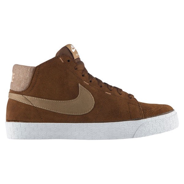 Nike SB Blazer Mid LR Dark Khaki/Filbert White Skateboarding Shoe 