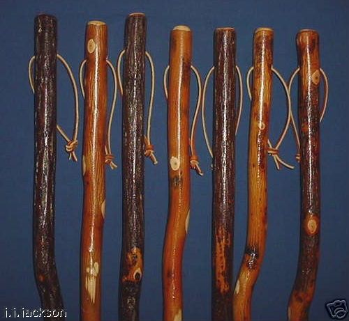 59 ECONOMY HICKORY HIKING   WALKING STICK   MADE IN THE U.S.A.