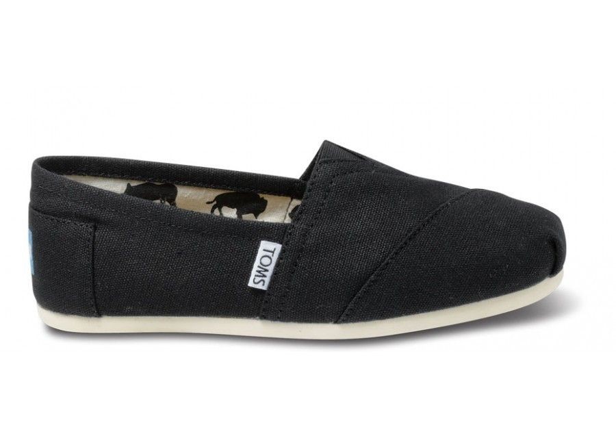 toms black canvas women s classics shoes new size 5 10