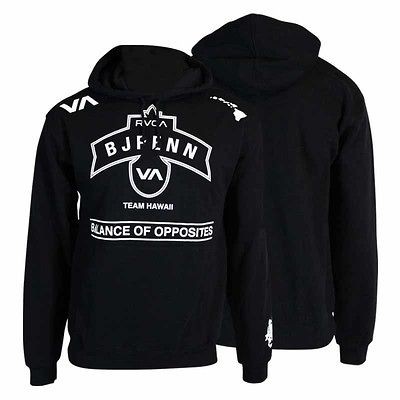 rvca bj penn 1 mma hoodie black sizes s m l xl 2xl