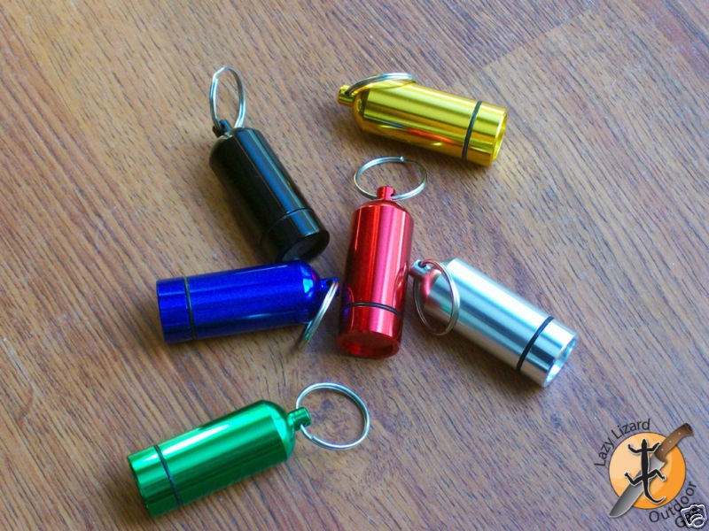 waterproof metal keychain capsule  3 75 buy