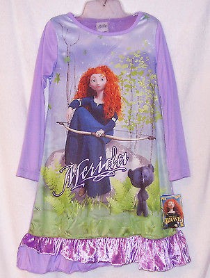 NEW DISNEY PIXAR BRAVE MERIDA AND HUBERT BEAR CUB NIGHTGOWN PAJAMA 