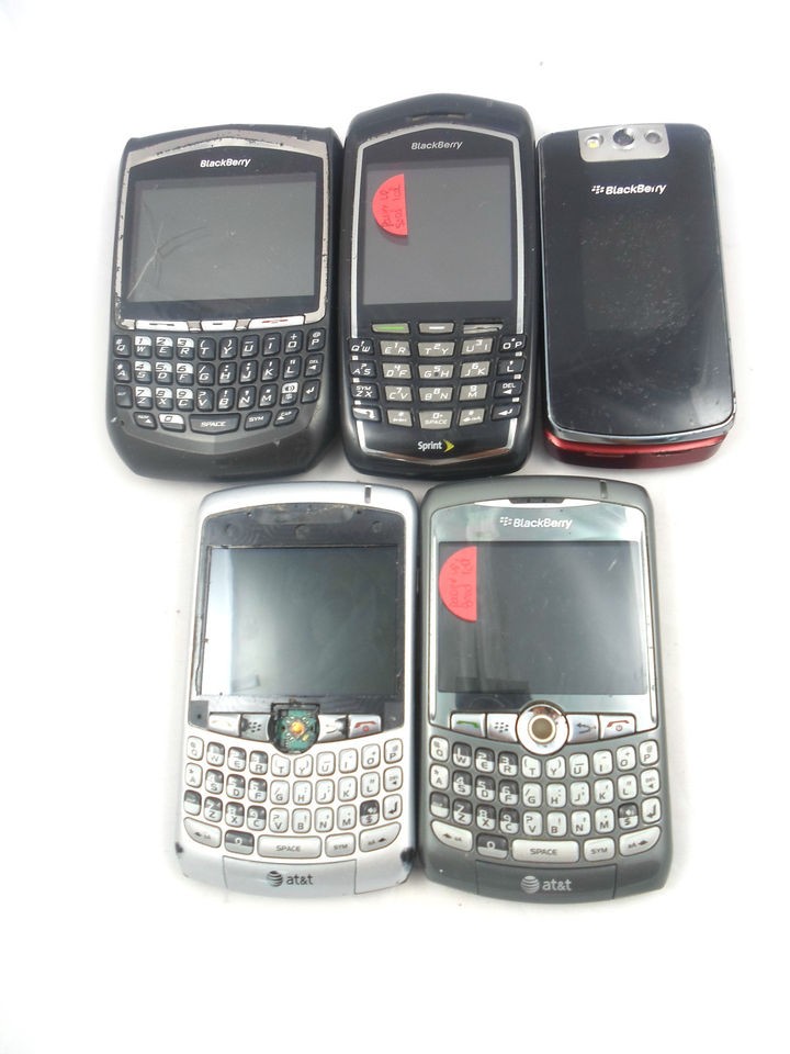 Lot BlackBerry 7130 e 8703 e CDMA 8130 8300 8220 GSM Cellphones As 