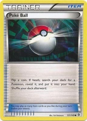 Poke Ball 131/149   Pokemon Boundaries Crossed Common Trainer Card