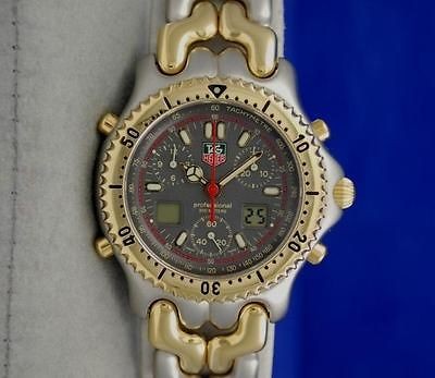   Tag Heuer SEL S/el 2 Tone Gold & SS DIGITAL CHRONOGRAPH watch   CG1122