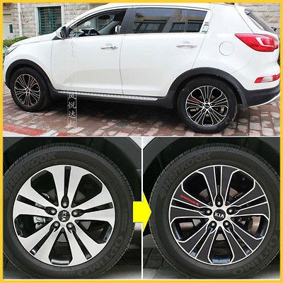 2011+ Sportage R turbo GDI 18inches Carbon Wheels Mask Decal Sticker 