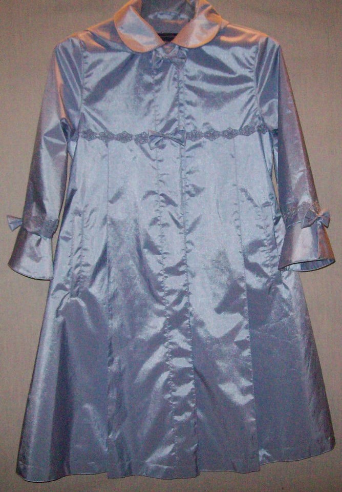 ROTHSCHILD PERIWINKLE DRESS CASUAL HOODED GIRLS RAINCOAT COAT~SZ 8