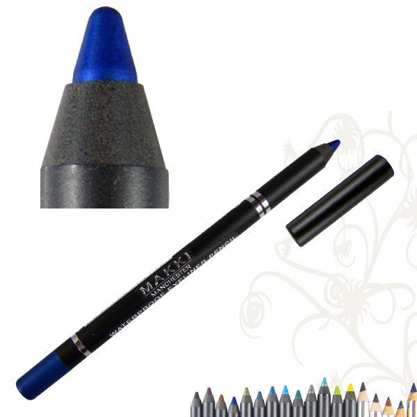 BLUE GLIDE WATERPROOF EYELINER PENCIL LONG STAY SMOOTH