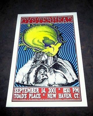 Rare 2001 Phish / Primus Oysterhead Poster Print Toads Place