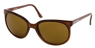 NEW + CASE 280$ VUARNET 002 BROWN RETRO CATEYE CAT EYE SUNGLASSES 