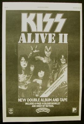 kiss 1977 poster ad alive ii casablanca from netherlands time