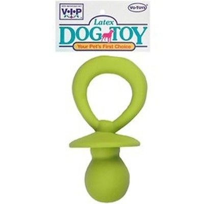 vip medium latex dog pacifier squeaker toy nwt one day