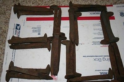 LOT OF (36) 30+6 (3 DOZEN) HC RAILROAD 6.5 INCH SPIKES FOR 