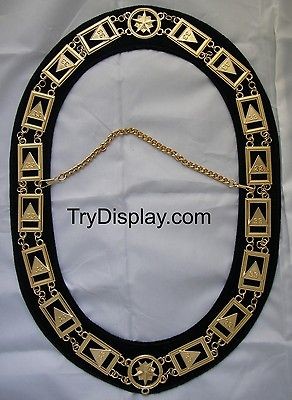 33rd Degree Masonic Chain Collar Scottish Rite Jewel Regalia Medal D.B 