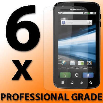 Motorola Atrix 4G Att LCD Screen Savers Protector Guard KIT