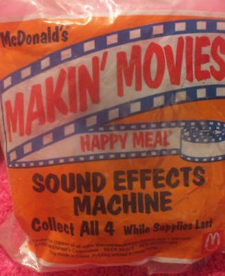 Mcdonalds Retro Toy NIP Makin Movies Sound Effects Machine Collectible 