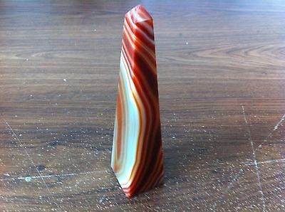 natural brown agate obelisk 192 grams new 