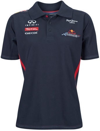 AUTHENTIC RED BULL F1 RACING TEAM 2012 MEN TEAM POLO INFINITI 