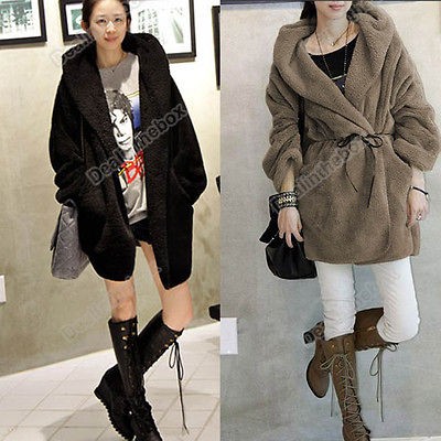   Long Sleeve Warm Outerwear Cardigan Jacket Coat Hoodie Women Winter