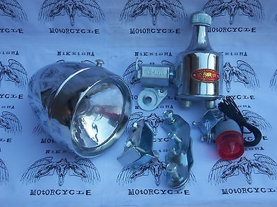 Vintage Bicycle Head Tail Lamp Light With 12V 6W Generator Dynamo Kit
