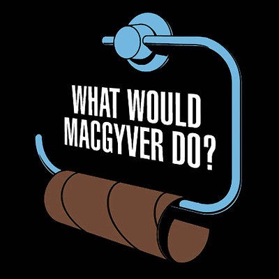 funny MACGYVER TV Action Hero T SHIRT 80s 90s movie (M) vintage 