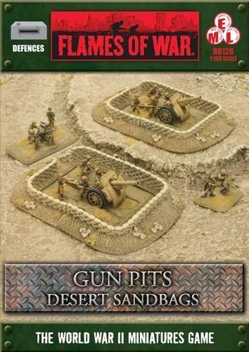 flames of war desert sandbags gun pit markers bb126 time