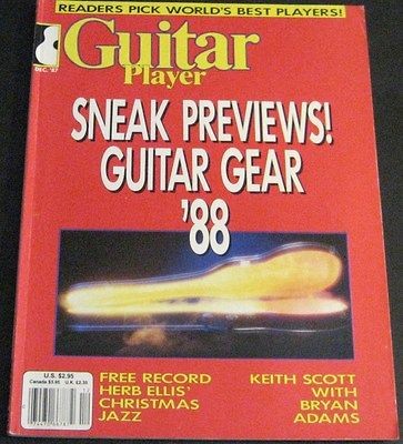 Guitar Player Magazine December 1987 Guitar Gear 88/ Includes 