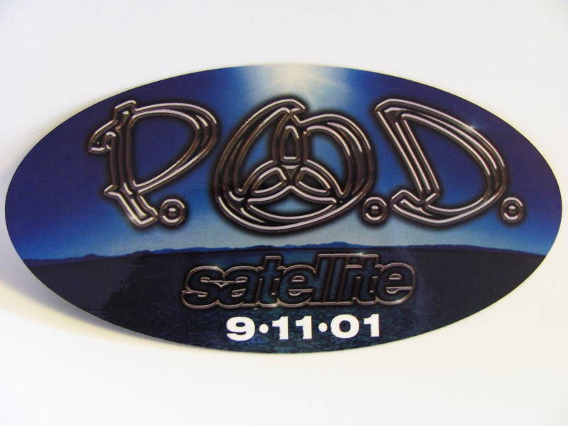 pod p o d satellite car bike amp guitar sticker