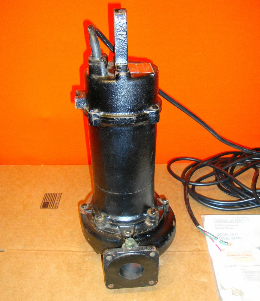 NEW Ebara Submersible Sewage Pump 50DLU6.754 DLU Sump trash waste 