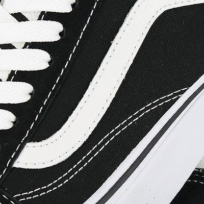 vans old skool black white canvas mens us size 9 5 uk 8 5