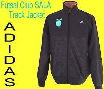 adidas soccer sala futsal black track jacket top m time