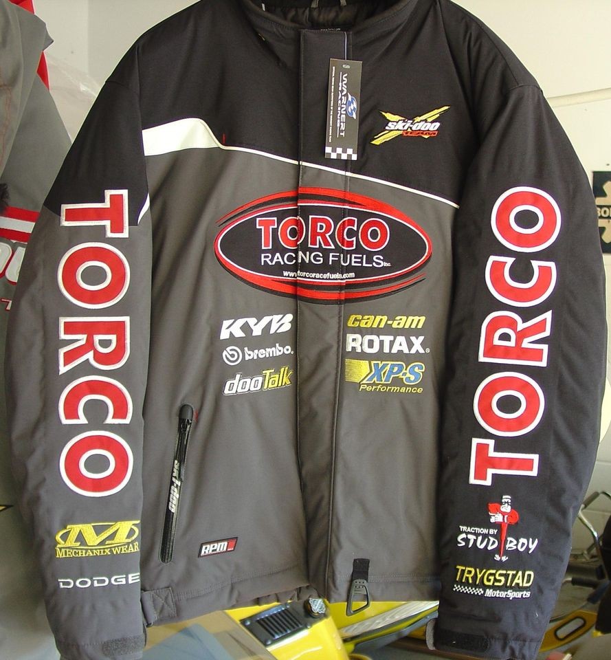 ski doo warnert racing doo torco talk jacket large time