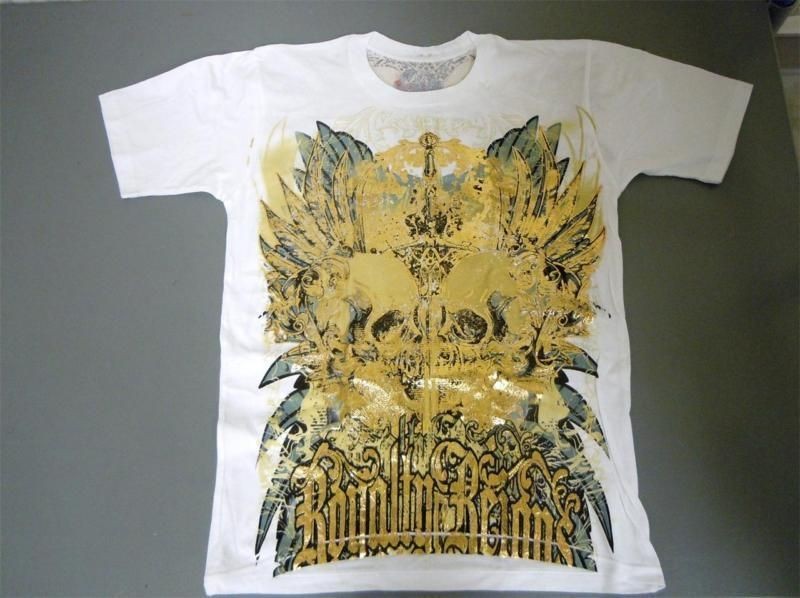 BULZEYE REVOLUTION ROYALTY REIGNS COUTURE BRAND NEW T SHIRT WHITE