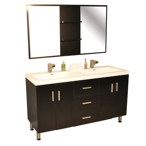 ALYA 57 RIPLEY ABAT8043 DOUBLE VANITY BATHROOM CABINET SET WITH 