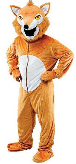 DELUXE FANTASTIC MR FOX MASCOT BIG HEAD FANCY DRESS COSTUME MASK HANDS 