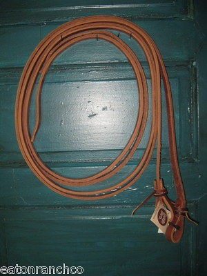 Handmade Oiled Heavy Harness Leather Split Reins 3/4 X 9 Water Ties 