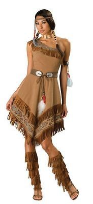 INDIAN MAIDEN POCAHONTAS SACAGAWEA ADULT WOMENS COSTUME Tribal 