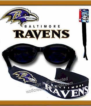 BALTIMORE RAVENS STRAP for SUNGLASSES OR READING GLASSES   NFL 