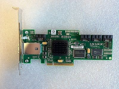 lsi logic sas3444e 3gb pci e sas controller card one