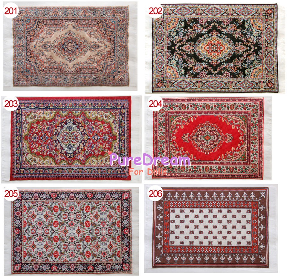 Miniature Dollhouse Carpet Rug Floor wholesale 6x10 50PCS #OR200