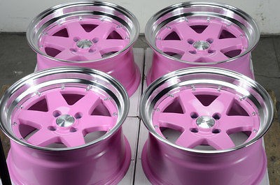   Effect Rims Low Offset Lancer Polished Lip Saturn Ion 4 Lug Wheels