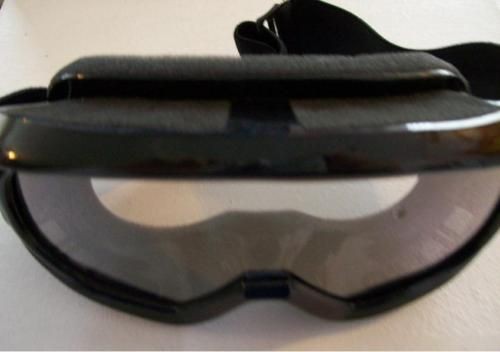 black motocross mx atv googles adult flexible frame time left