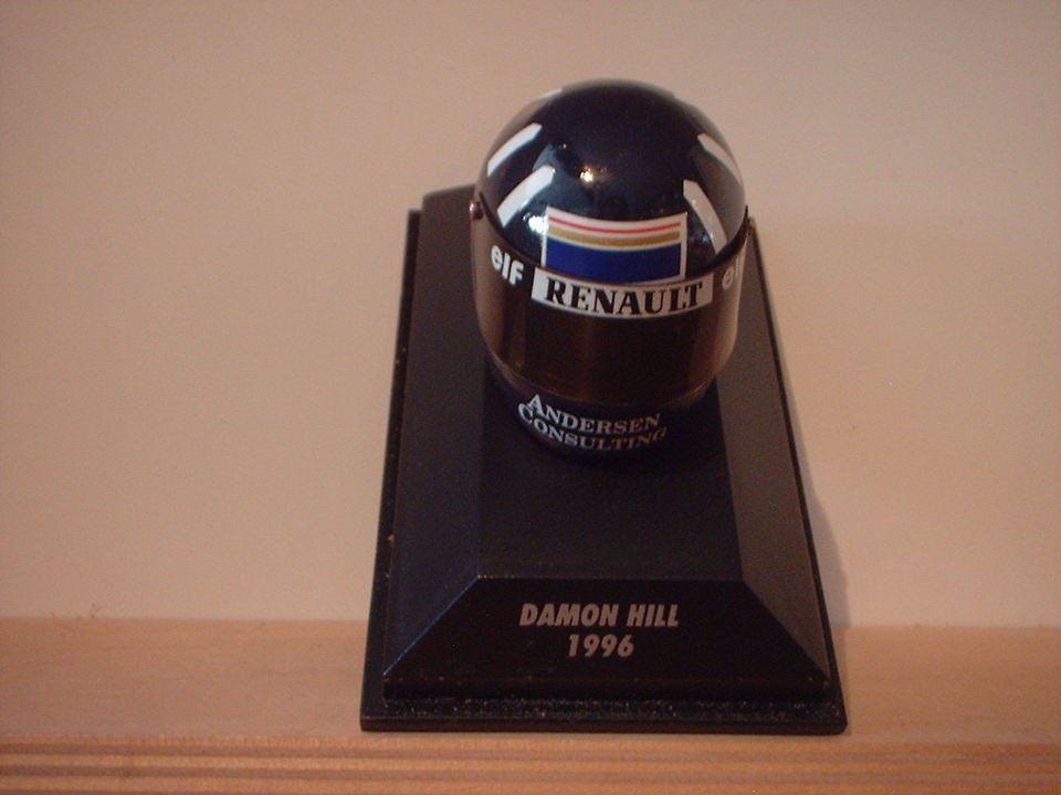 CHOICE OF 1/8 MINICHAMPS HELMETS FROM ALESI BERGER BRUNDLE HILL 