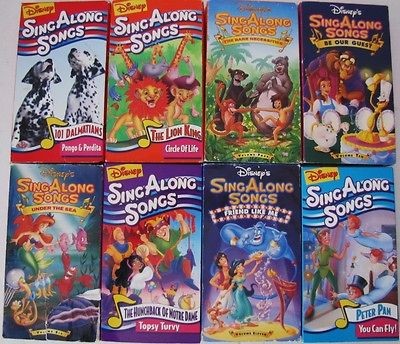 disney s sing along songs vhs music lot children